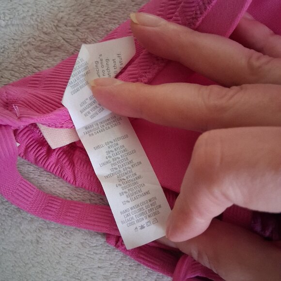 Aerie NWT Women's Size XL Hot Pink Triangle Bikini Top - Picture 6 of 8